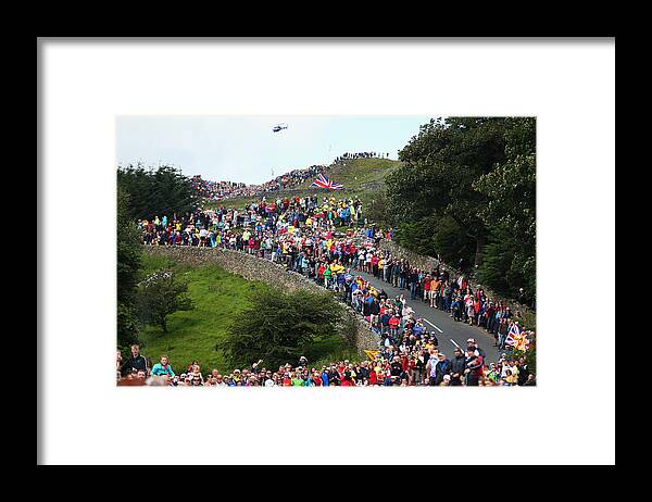 England Framed Print featuring the photograph Le Tour de France 2014 - Stage One #1 by Bryn Lennon