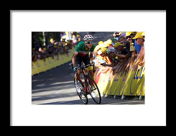 People Framed Print featuring the photograph Le Tour de France 2017 - Stage Five #1 by Chris Graythen