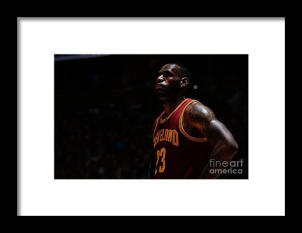 Lebron James Framed Print featuring the photograph Lebron James #1 by Bart Young