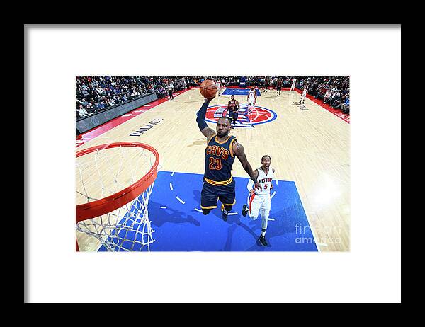 Nba Pro Basketball Framed Print featuring the photograph Lebron James by Brian Sevald