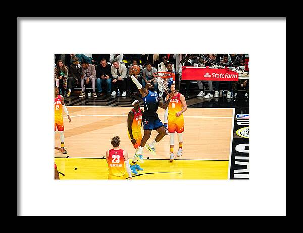 Lebron James Framed Print featuring the photograph Lebron James #1 by Evan Yu