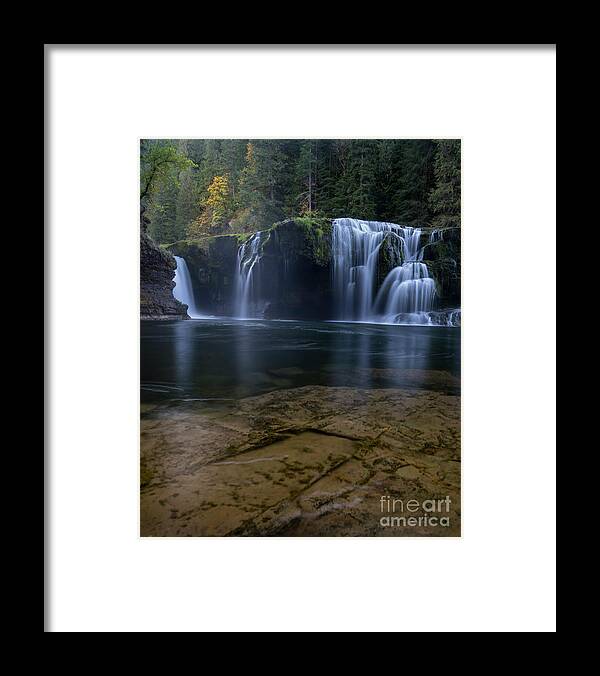 Waterfall Framed Print featuring the photograph Lewis River Falls #1 by Keith Kapple