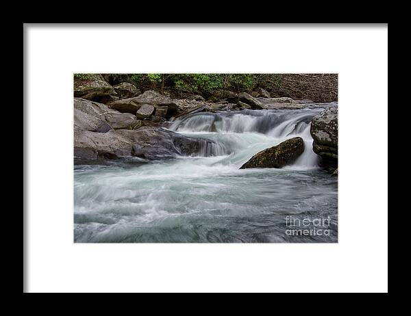 Cascades Framed Print featuring the photograph Little River Rapids 2 #1 by Phil Perkins