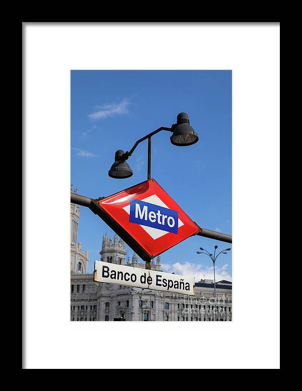 Architecture Framed Print featuring the photograph Madrid-5 #1 by Juan Silva
