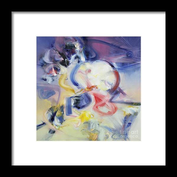 Blues Framed Print featuring the painting Magic and Romance by Ritchard Rodriguez