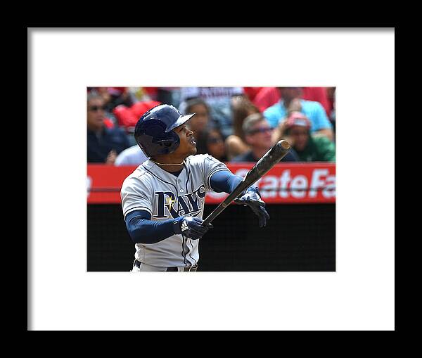 Los Angeles Angels Of Anaheim Framed Print featuring the photograph Mallex Smith #1 by Jayne Kamin-Oncea
