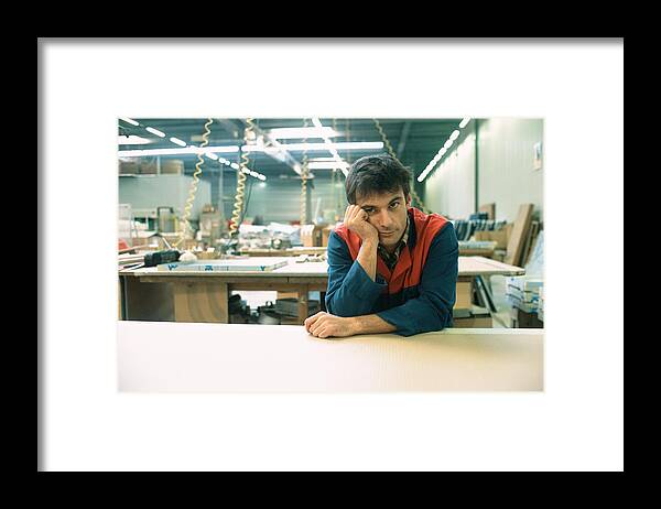 One Man Only Framed Print featuring the photograph Manual worker #1 by James Hardy
