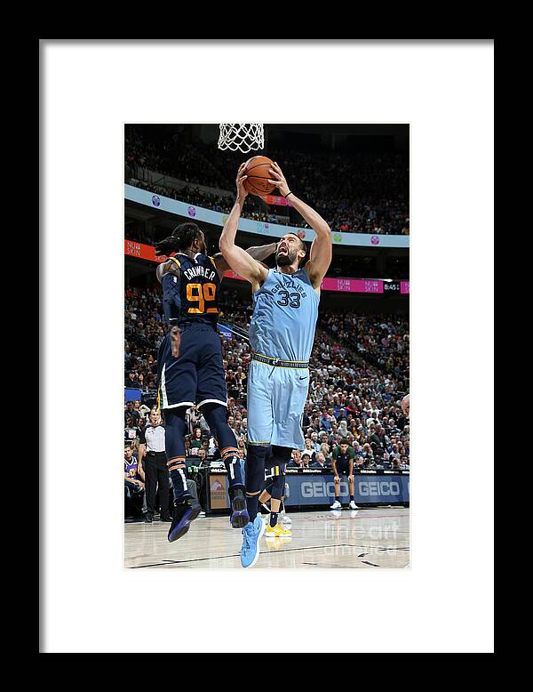 Nba Pro Basketball Framed Print featuring the photograph Marc Gasol by Melissa Majchrzak