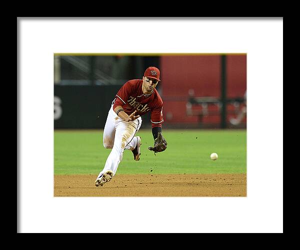 American League Baseball Framed Print featuring the photograph Martin Prado by Norm Hall