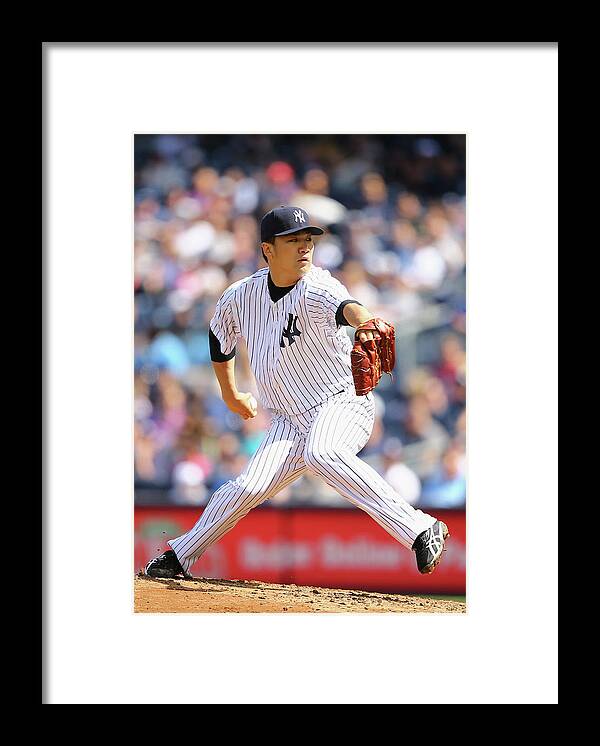 American League Baseball Framed Print featuring the photograph Masahiro Tanaka #1 by Al Bello