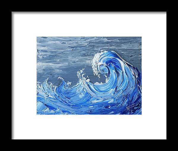 Hawaii Framed Print featuring the painting Maui Waves by Darice Machel McGuire
