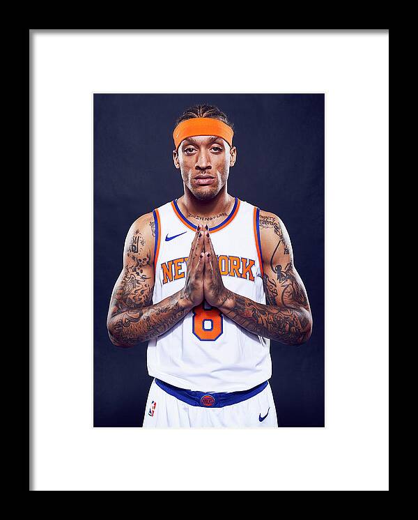 Media Day Framed Print featuring the photograph Michael Beasley by Jennifer Pottheiser