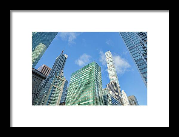 Midtown Manhattan Framed Print featuring the photograph Midtown Skyline #1 by Cate Franklyn