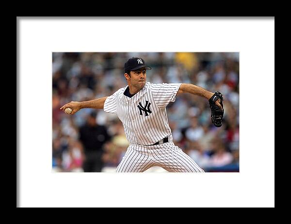Baseball Pitcher Framed Print featuring the photograph Mike Mussina #1 by Chris Trotman
