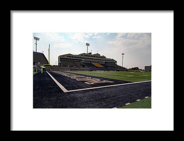 Montana State University Framed Print featuring the photograph Montana State University Bobcat Stadium #1 by Eldon McGraw
