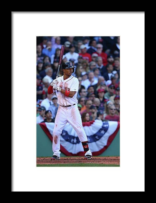 People Framed Print featuring the photograph Mookie Betts by Maddie Meyer