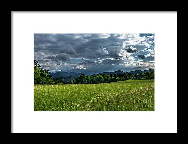Alps Alpine Framed Print featuring the photograph Mountains Of Alps And Rural Landscape In Austria by Andreas Berthold