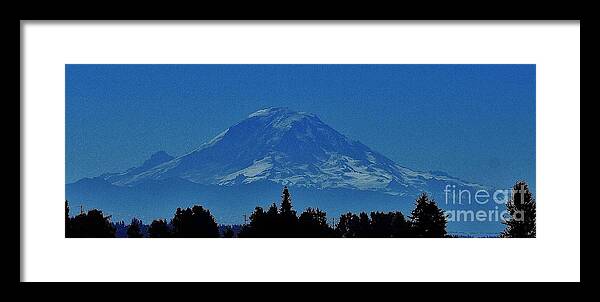 Mt Rainier Framed Print featuring the photograph Mt. Rainier #1 by Jimmy Chuck Smith