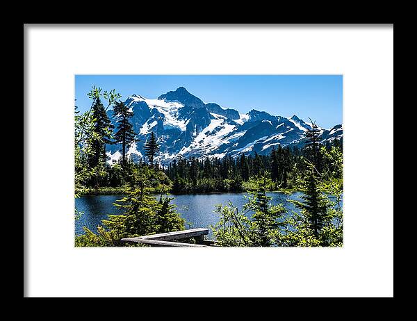 Mt Shuksan Summer Framed Print featuring the photograph Mt Shuksan Summer #1 by Tom Cochran