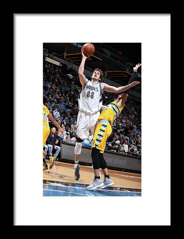 Nba Pro Basketball Framed Print featuring the photograph Nemanja Bjelica by David Sherman