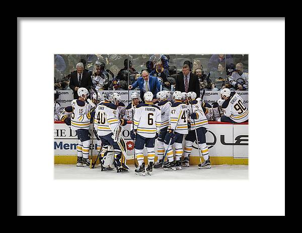 National Hockey League Framed Print featuring the photograph NHL: FEB 25 Sabres at Avalanche #1 by Icon Sportswire