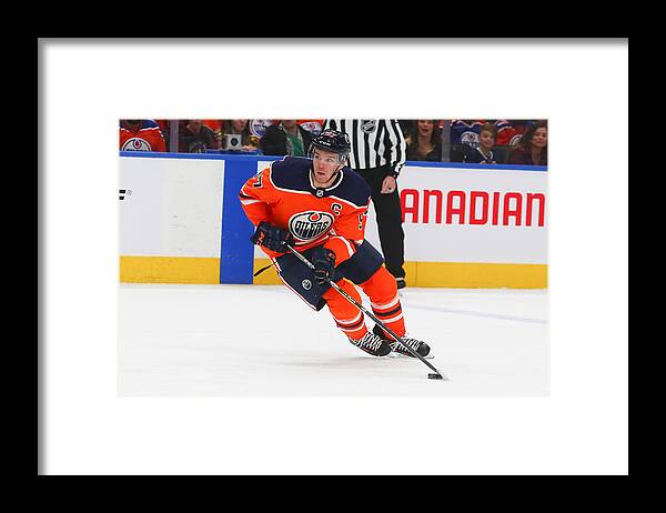 National Hockey League Framed Print featuring the photograph NHL: JAN 02 Kings at Oilers #1 by Icon Sportswire