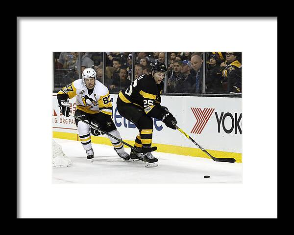 National Hockey League Framed Print featuring the photograph NHL: JAN 26 Penguins at Bruins #1 by Icon Sportswire