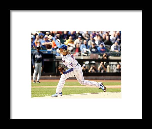 People Framed Print featuring the photograph Noah Syndergaard #1 by Elsa