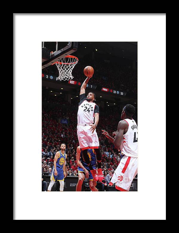 Playoffs Framed Print featuring the photograph Norman Powell by Nathaniel S. Butler
