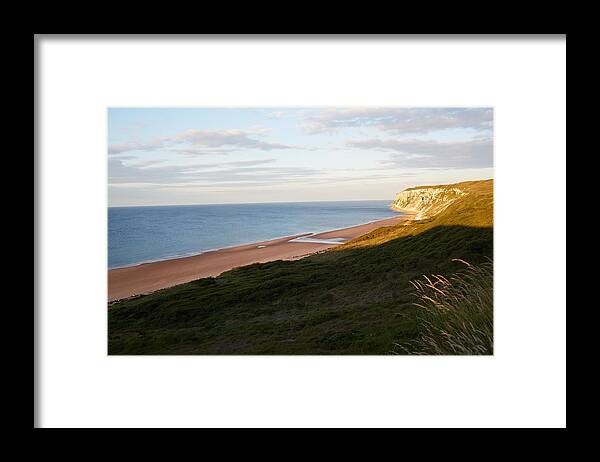 Shadow Framed Print featuring the photograph North Yorkshire Coastline #1 by Heidi Coppock-Beard