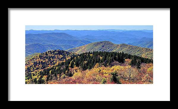 Fall Framed Print featuring the photograph Over the Mountains #1 by Ally White