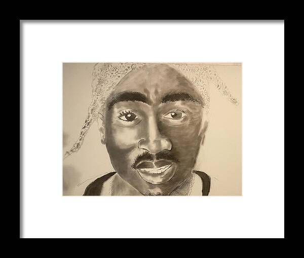  Framed Print featuring the drawing PAC by Angie ONeal