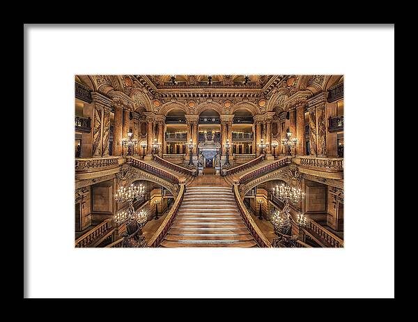 Academy Framed Print featuring the photograph Palais Garnier #1 by Manjik Pictures