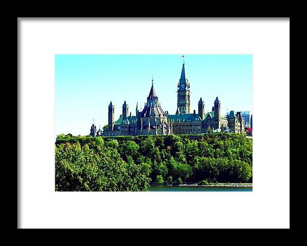 All Framed Print featuring the digital art Parliament Hill Ottawa in Canada KN36 #1 by Art Inspirity
