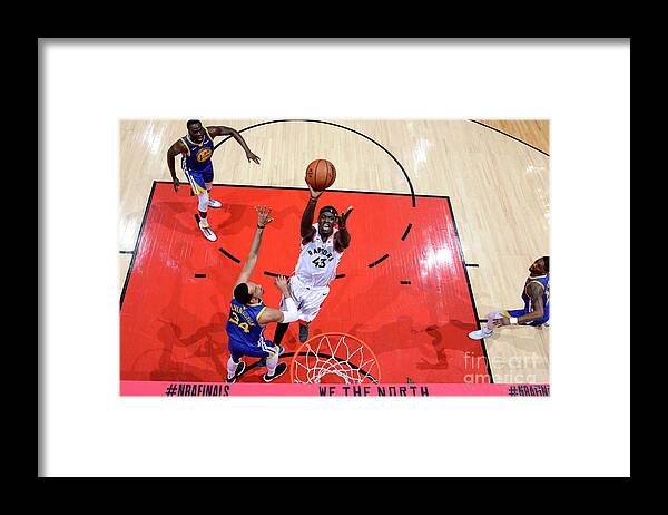 Pascal Siakam Framed Print featuring the photograph Pascal Siakam by Jesse D. Garrabrant