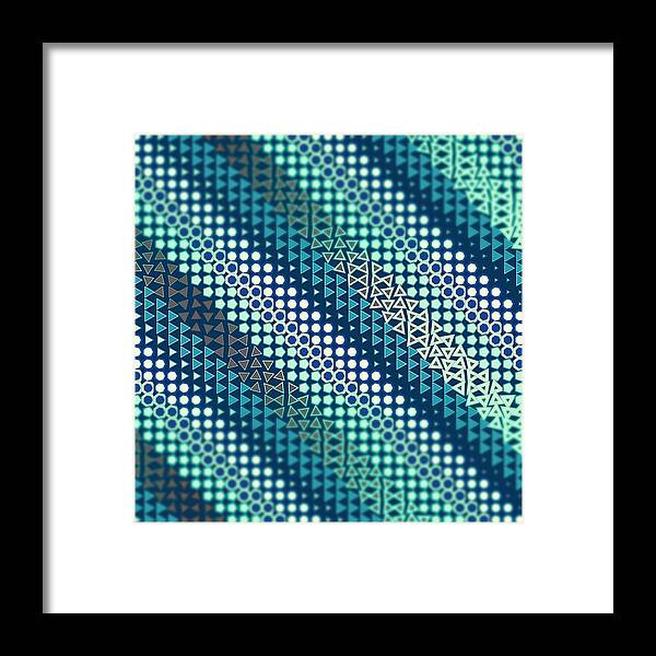 Abstract Framed Print featuring the digital art Pattern 1 by Marko Sabotin