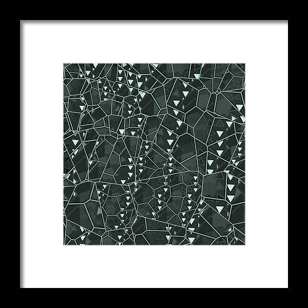 Abstract Framed Print featuring the digital art Pattern 12 by Marko Sabotin