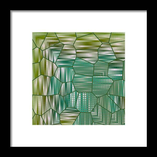 Abstract Framed Print featuring the digital art Pattern 15 #1 by Marko Sabotin