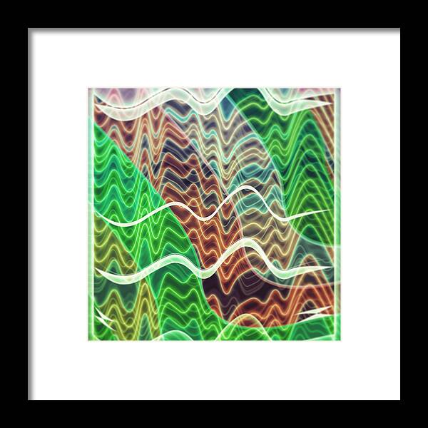 Abstract Framed Print featuring the digital art Pattern 27 by Marko Sabotin