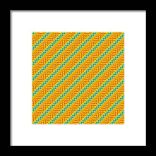 Abstract Framed Print featuring the digital art Pattern 3 by Marko Sabotin