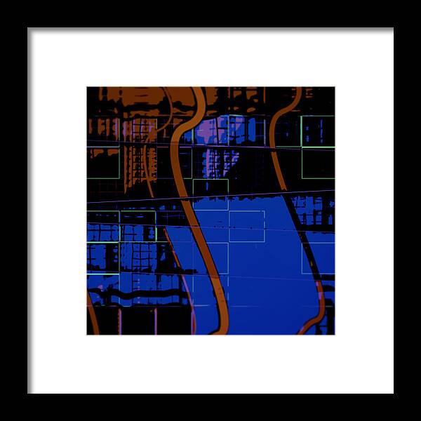 Abstract Framed Print featuring the digital art Pattern 30 by Marko Sabotin