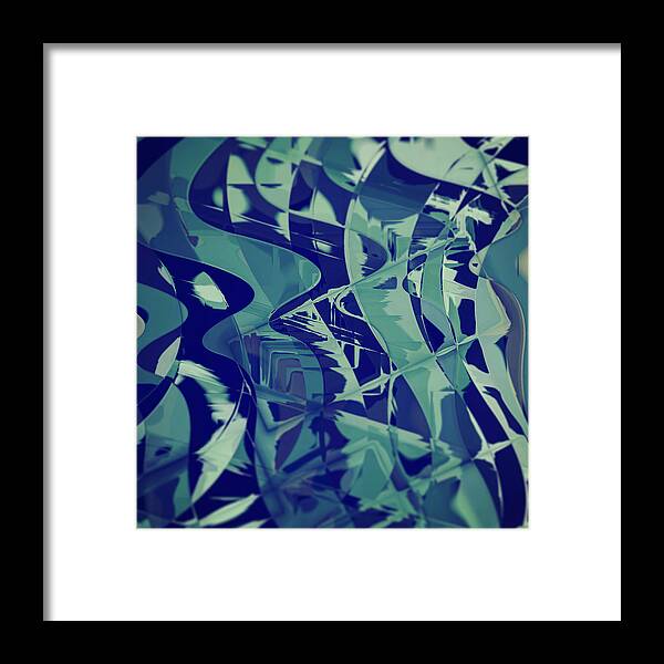 Abstract Framed Print featuring the digital art Pattern 31 by Marko Sabotin