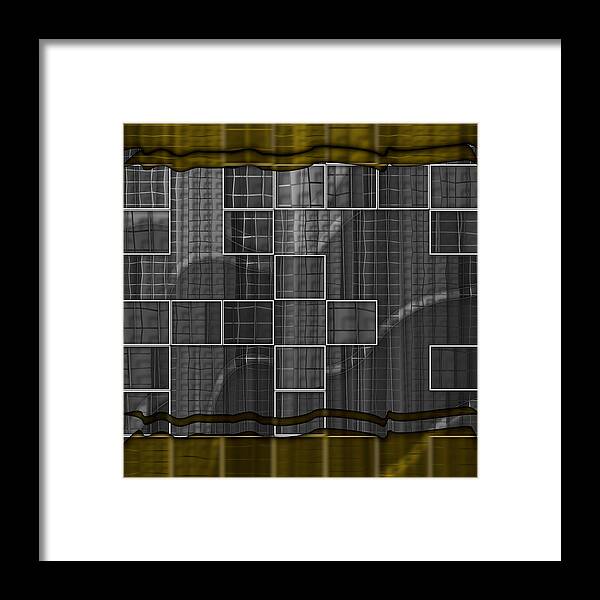 Abstract Framed Print featuring the digital art Pattern 33 by Marko Sabotin