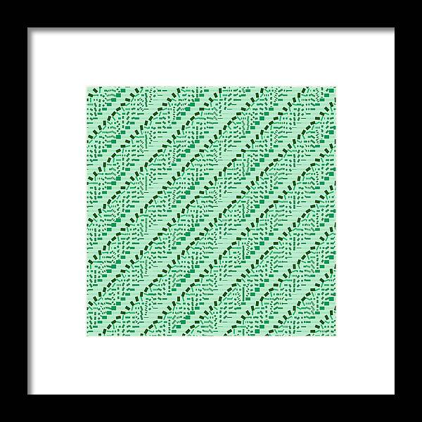 Abstract Framed Print featuring the digital art Pattern 4 by Marko Sabotin