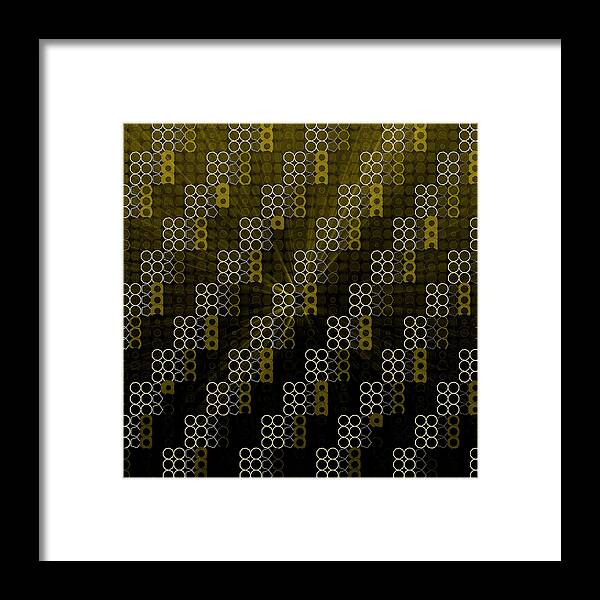 Abstract Framed Print featuring the digital art Pattern 40 by Marko Sabotin