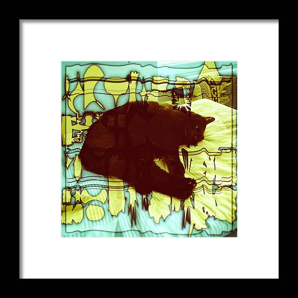 Abstract Framed Print featuring the digital art Pattern 45 by Marko Sabotin