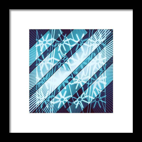 Abstract Framed Print featuring the digital art Pattern 46 #1 by Marko Sabotin