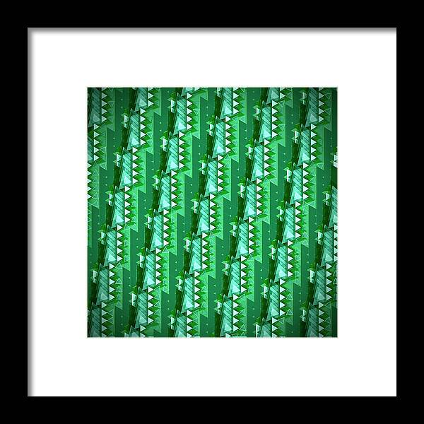 Abstract Framed Print featuring the digital art Pattern 7 by Marko Sabotin