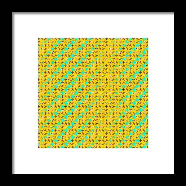 Abstract Framed Print featuring the digital art Pattern 8 by Marko Sabotin