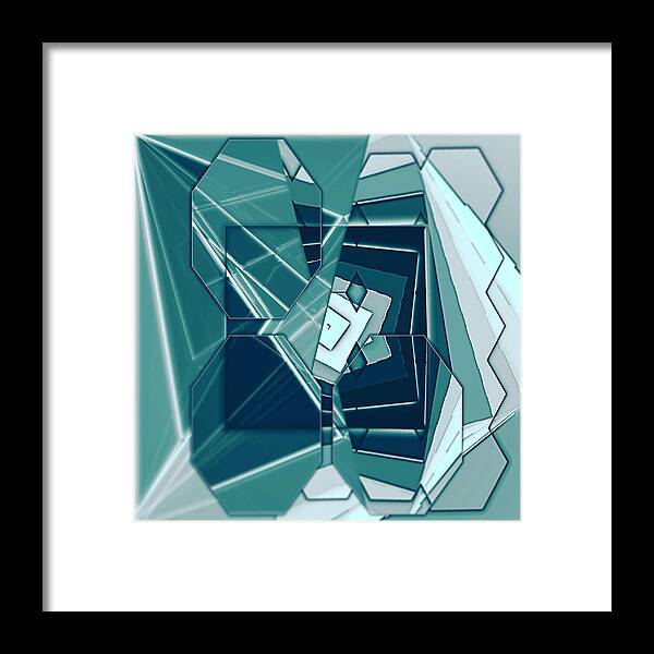 Abstract Framed Print featuring the digital art Pattern 85 #1 by Marko Sabotin